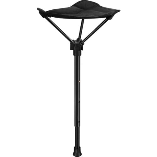 Foldable Camping Stool Retractable Hiking Chair Portable Stool Height Adjustable Stool for Outdoor Barbecue and Concert