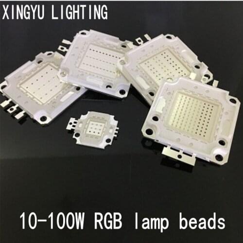 Highlight10W 20W 30W 50W 100W high power integrated color LED lamp beads RGB series wall washer special light source stage light
