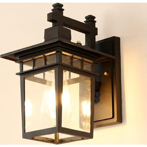 Retro outdoor waterproof E27 Wall Lamp garden gateway sconce courtyard corridor villa bra residential balcony Lighting