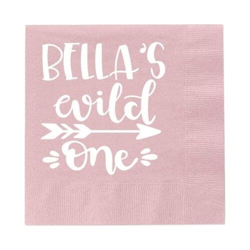 Wild One First Birthday Napkins,Boho Birthday,First Birthday Napkins, Birthday Party for Girls,Arrow Birthday Party baby shower