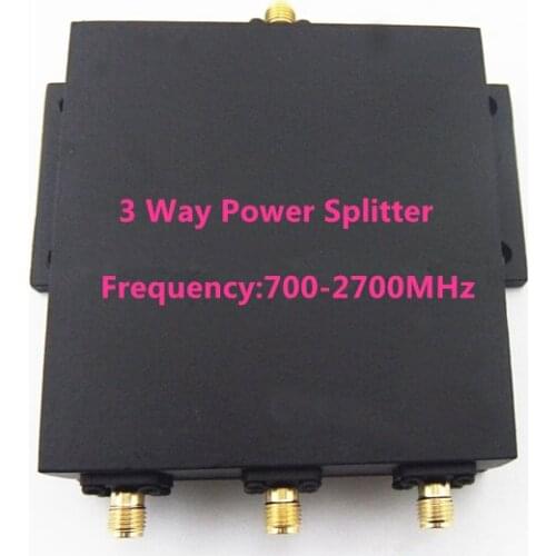 1PC Wilkinson SMA 3 Way Power Splitter Divider Combiner 700-2700MHz 50W Indoor