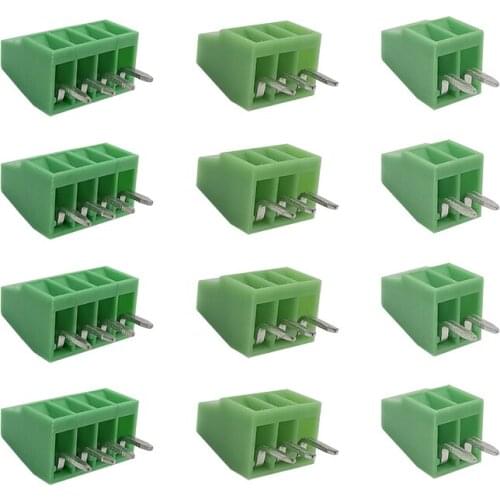 10Pcs KF120 2.54mm 2P 3P 4P PCB Screw Terminal Block Connector KF120 Pitch 2.54mm 2Pin 3Pin 4Pin Straight Pin Terminal Adapter