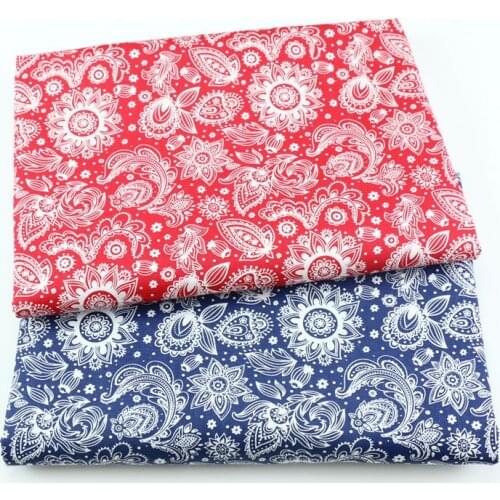 160cm*50cm retro floral baby cotton cloth patchwork fabric Apparel dress cloth bedding quilting fabric material sewing