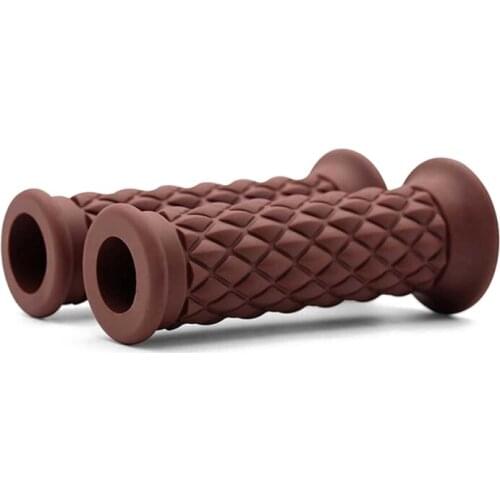 2pcs 7/8"22mm Motorcycle Rubber Handlebar Motorcycle Bike Vintage Hand Grip Bar End For Motorcycle Bike Styling