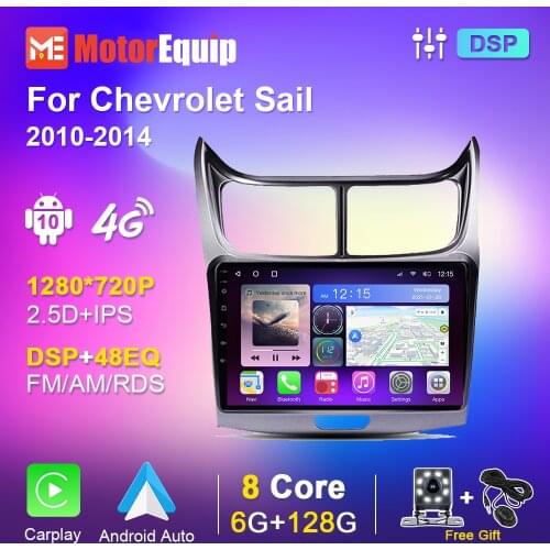 Android 10 Auto IPS Carplay For Chevrolet Sail 2010 2011 2012 2013 2014 8 Cores Stereo Player Audio Navigation GPS 4G WiFi IPS