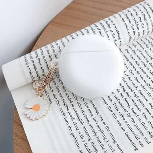 Pro 6 Earbuds case Fashion Flower Keychain Silicone Protective Pro 6 Case Accessories Wireless Mini TWS Earphone Cover