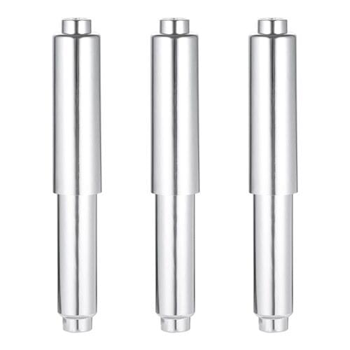 3pcs Silver Toilet Paper Holder Roller Bathroom Paper Towel ABS Retractable Spring Insert Replacement Lightweight