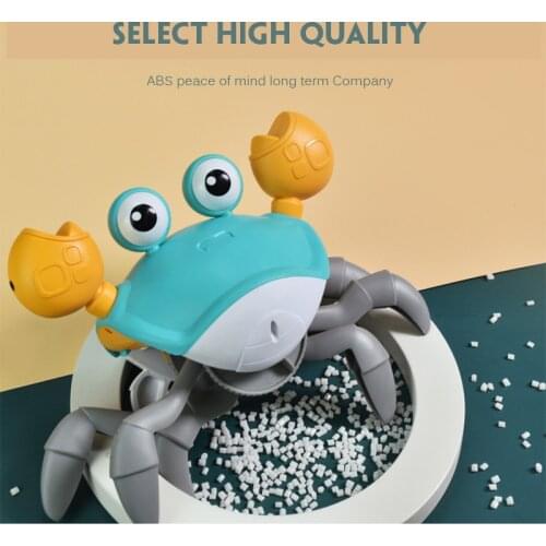 Child Mini Cute Electric Induction Crab Can Climb Can Walk Avoid Obstacle Pull Line In The Water Boy Girl Educational Toy Gift