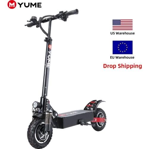 YUME D5 52V 2400W Dual Motor High Speed 40Mph E-Scooter,10 Inch Fat Tire Off Road Adult Electric Scooter