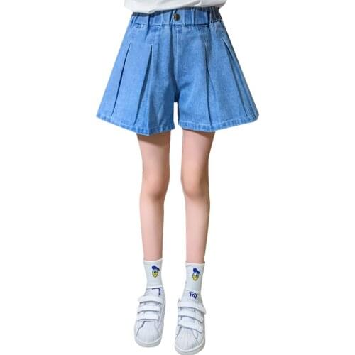 Girls Jeans Casual Style Girl Jeans Child Solid Color Jeans For Children Summer Clothes For Girls