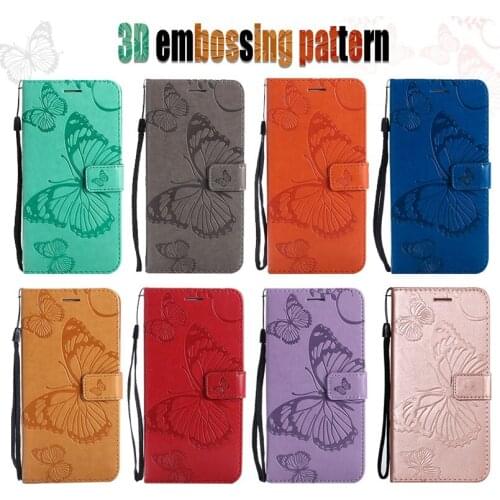 2021 Wallet Flip Butterfly Leather Case For Xiaomi Mi Redmi Note 4 4X 6 7 6A 8 8T 8A 9 9A 9C 9S Pro A1 A2 A3 S2 K20 Phone Book C