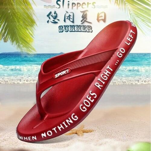 Mens Summer New Beach Shoes Outdoor Sports Flip-Flops Male Creative Casual Personality Men Sandals Slippers