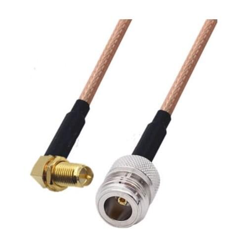 N Female to RP-SMA Female Right Angle Connector Pigtail Jumper RG316 Cable 50 ohm