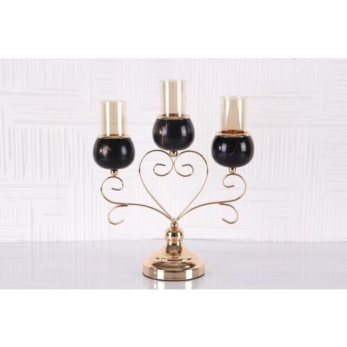 Marrlife Heart Candlestick 3'lü