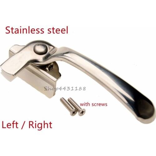 Durable Stainless Steel Sliding Window Handles Security Hasp for Home Hardware Left/Right Adjustable handles Hardwareies