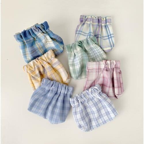 Japanese Vintage Coin Purse Simple Mini Retro Plaid Plaid Cute Mini Pouch Girls Storage Bag For Women Mini Contrast Pencil Case