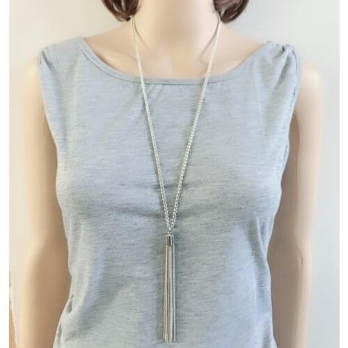 Snake Chain Tassel Pendant Necklace Long Fashion Birthday Gifts