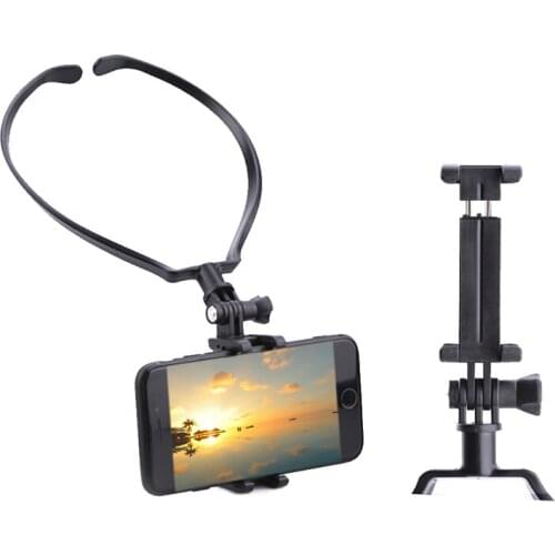 Neck Hanging Self Timer Mobile Phone Adjustable Bracket for First Viewing Angle 270 Degree Adjustment Phone Holder 1PC