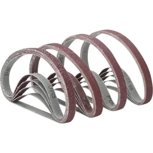 WENXING 10PCS 457*13mm 40/60/80/120/240/400/600 Grit Abrasive Sanding Belts Sander Grinding Polishing Tools