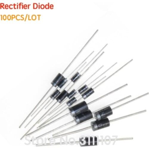 100PCS/LOT FR104 FR107 FR157 FR207 RL207 HER104 HER107 HER108 HER207 Schottky Rectifier Diode