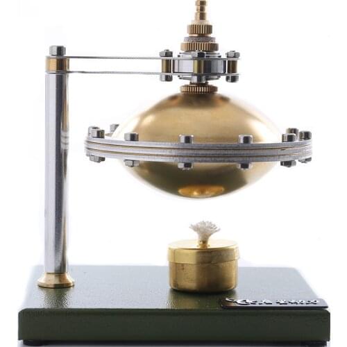 11.11 Power New Assembled DIY Full Metal Steam Engine Flying Saucer Model