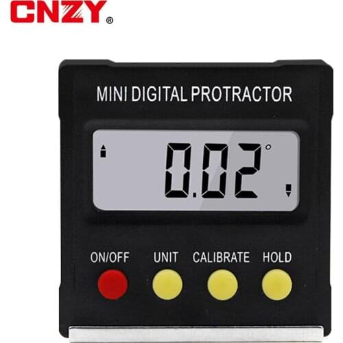 360 degree mini electronic digital inclinometer inclinometer electronic level magnetic base measuring tool