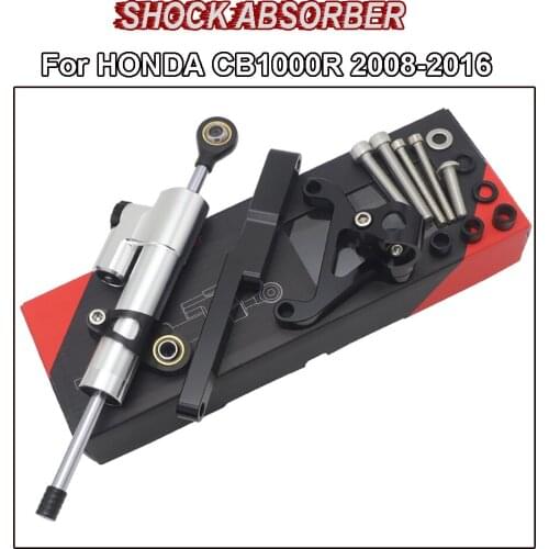 For HONDA CB1000R otorcycle Aluminium Steering Stabilizer Damper Mounting Bracket Kit 2008 - 2016
