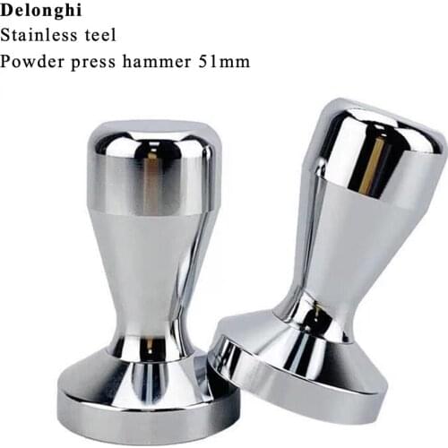 Coffee Machine Part Delonghi Handle stainless Steel Powder Press Hammer 51MM