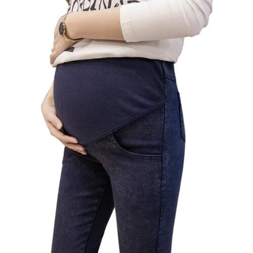 Stretch Maternity Jeans for Pregnant Women Pregnant Pants Lady Clothes Pregnancy Pants Leggings Elastic Waist Maternity Pant