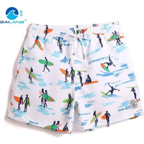 Gailang Brand Mens Casual Shorts Summer Beach Man Swimwear Boardshorts Men Board Short 2017 Quick Drying Bermuda Swimsuit Cargos