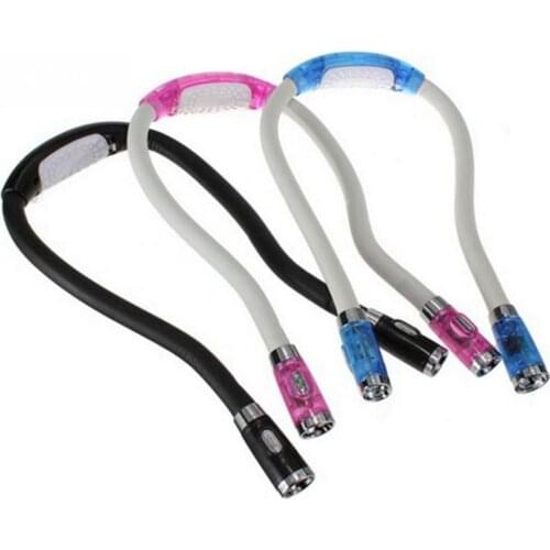 Book Light Flexible Handsfree Led Neck Light Hug Reading Lamp Novelty Led Night Light Flashlight