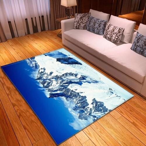 Oil Painting Landscape Carpet for Living Room Modern Decor Bedroom Bedside Rug Anti-slip Corridor Balcony Rugs Carpet