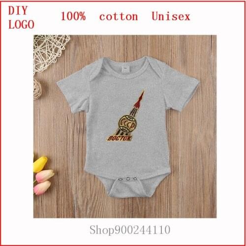 Boctok CCCP Rocket Newborn Infant Baby Girl Boy Short Sleeve Romper Cotton bodysuits baby Jumpsuit Playsuit Outfits Clothes