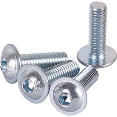 M4 M5 10.9 Galvanized With Washer Button Head Hex Screw Socket Head Cap Screws With Pad Bolts