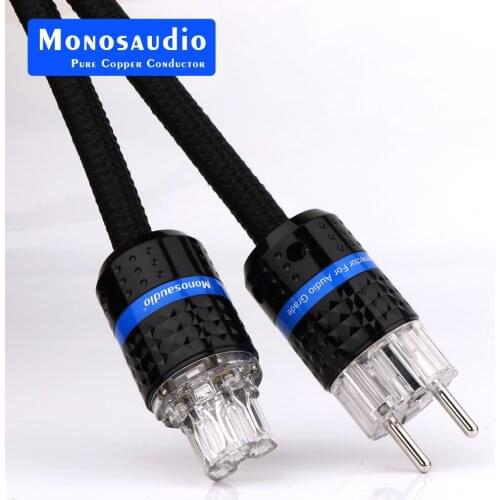 Monosaudio Tsunami Series P903 13AWG AC EU Version Power Cable Schuko Standard HiFi AC Supply Wire Audio Video Hifi Power Cord