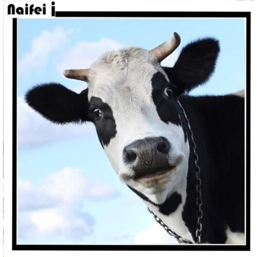 New 5d Diy Diamond Painting Cow Full Square Round Drill Mosaic Embroidery Animal Cross Stitch Kit Rhinestone Wall Art Decor