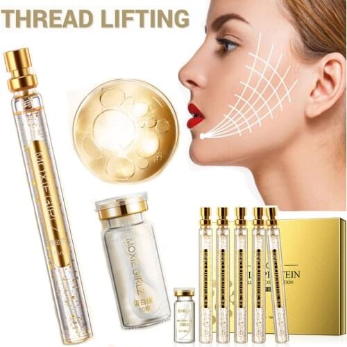 Thread Lifting Face Lift Firming No Needle Anti Aging Protein Face Line Carved Wrinkle Remove Skin Care Kit