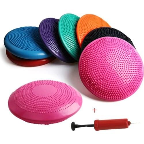 Durable Inflatable Yoga Massage Ball Pad Universal Sports Gym Fitness Yoga Wobble Stability Balance Disc Cushion Mat