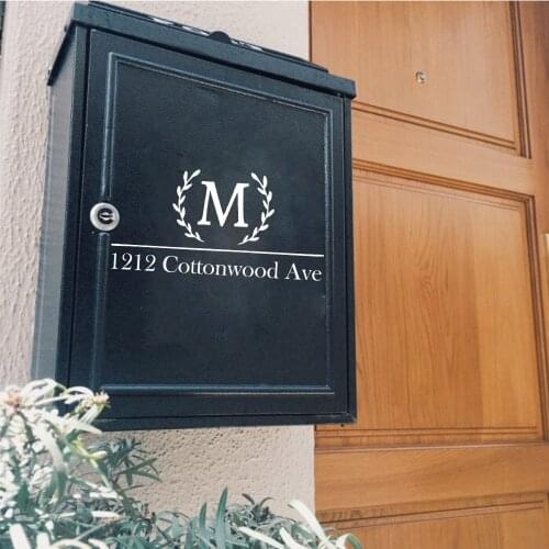 Romantic Custom Address Mailbox Art Decal Stickers Pvc Material For box Decoration Vinyl Decals