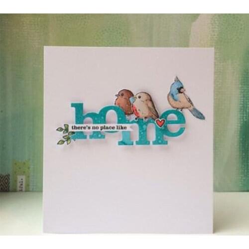 Letters Home Metal Cutting Dies Stencils For DIY Scrapbooking Decorative Embossing Suit Paper Cards Die Cutting Template 2019