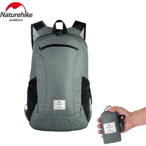Naturehike Folding backpack ultra-light waterproof camping bag men women skin package outdoor mountaineering travel bags