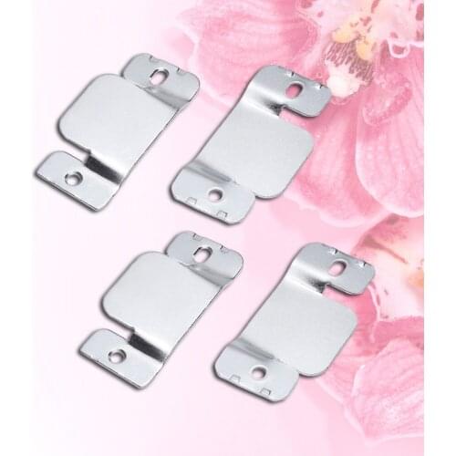 10pcs Furniture Connector Metal Universal Sectional Sofa Interlocking with 20 Screws Accessories (Silver)