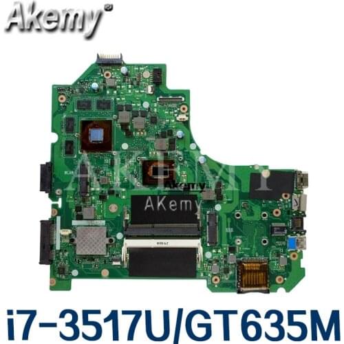 Upgrade high configuration S550CM Laptop motherboard For Asus S550CB S550C A56C K56C K56CB K56CM mainboard i7-3517U/GT635M