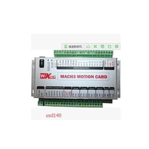 XHC MK3 CNC Mach3 USB 3 Axis Motion Control Card Breakout Board 2MHz 2000KHz Support Windows 7