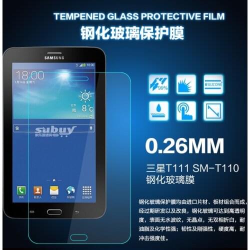 HD Tempered Glass for Samsung Galaxy Tab Tab3 Lite T111 T116 Tempered Film Sm-T110 T113 Tablet Glass Protection Screen Protector