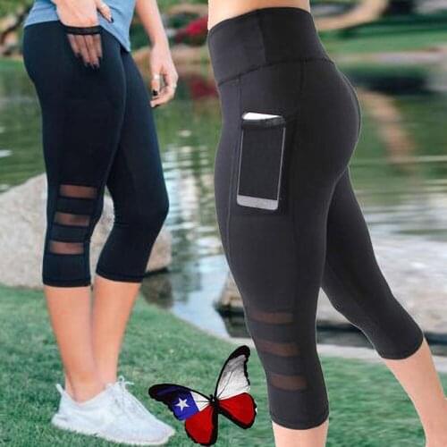 Women yoga Leggings With Pocket Push Up Jogging Female Stretchy Fitness Pants High Waist Gym Sport Fitness Workout trousers