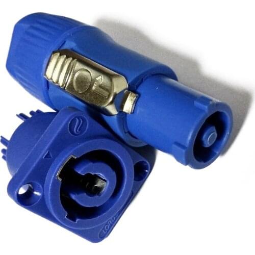 1 set PowerCON Type A NAC3FCA+NAC3MPA-1 Chassis Plug Panel Connector