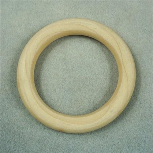 2019 Wooden Beads Connectors Circles Rings Beads Unfinished Natural Wood Lead-Free Beads DIY/Handmade 150MM cuentas de madera