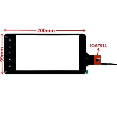 7 inch GT911 Capacitive Touch Digitizer for Toyota Corolla Car DVD GPS navigation multimedia Touch screen panel Glass