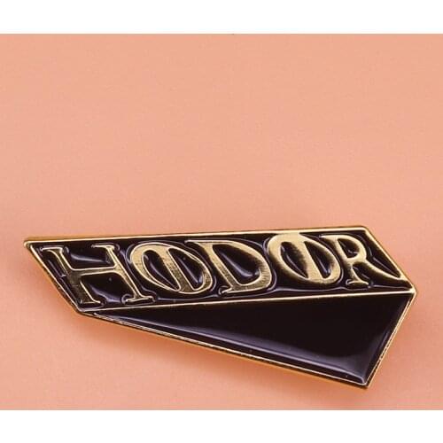 Hodor door stop pin American fantasy drama television inspired brooch
